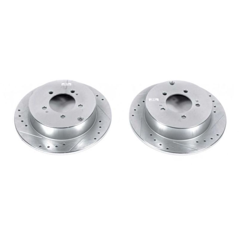 Power Stop Rear Evolution Drilled & Slotted Rotors Pair Mitsubishi Outlander 2007-2013 / Lancer 2009-2015 | JBR1374XPR