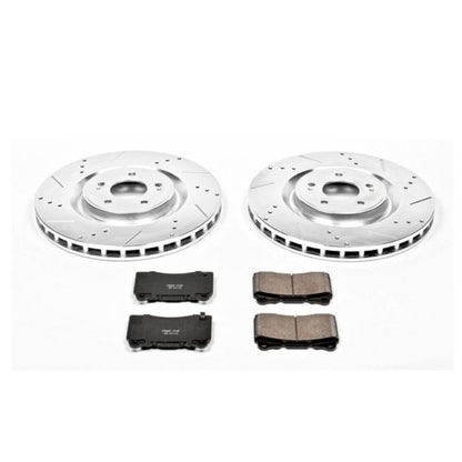 Power Stop Front Z23 Evolution Sport Brake Kit Mitsubishi Lancer 2008-2015 | K4551