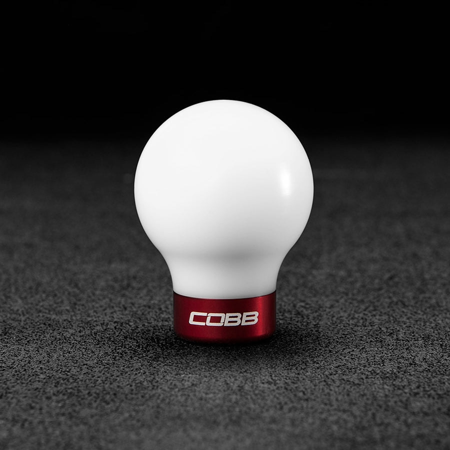 COBB [08 - 15 Mitsubishi Evolution] Shift Knob Red | 252350 - JDMuscleShift Knobscobb252350-W-BKWhite with Red