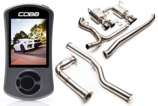 Cobb [15 - 21 WRX 6MT] Stage 2 Power Package Titanium - Non - Resonated J - Pipe - JDMuscleEngine Package Dealscobb641X12TI
