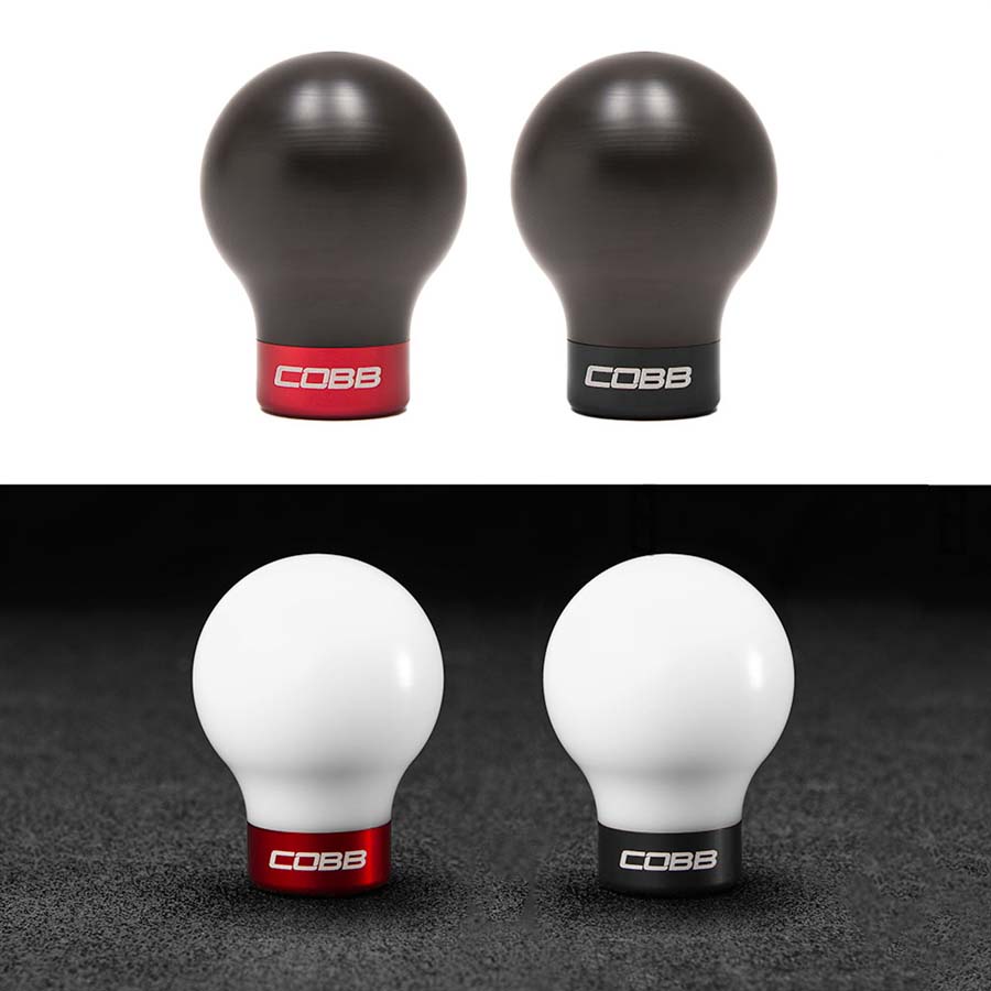 Cobb STI 6MT Stage 2+ Drivetrain Package w/Weighted White Knob + Stealth Black Lockout - JDMuscleShifter and Bushing Comboscobb215X02P-WK-WT-BKBK