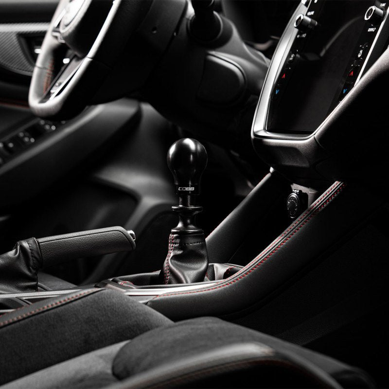 Cobb Subaru 6 - Speed Weighted COBB Knob - Black | Incl. Both Red + Blk Collars - JDMuscleNon - Categorizedcobb213360-BK