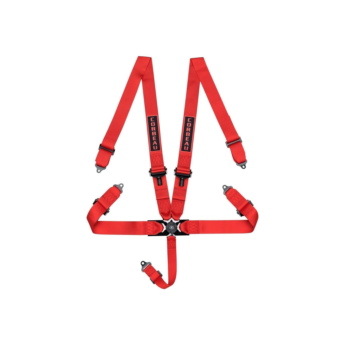 Corbeau 3-Inch Harness Belts Red 5-Point Camlock - Universal-CBU-53007B-CBU-53007B-Harnesses-Corbeau-JDMuscle
