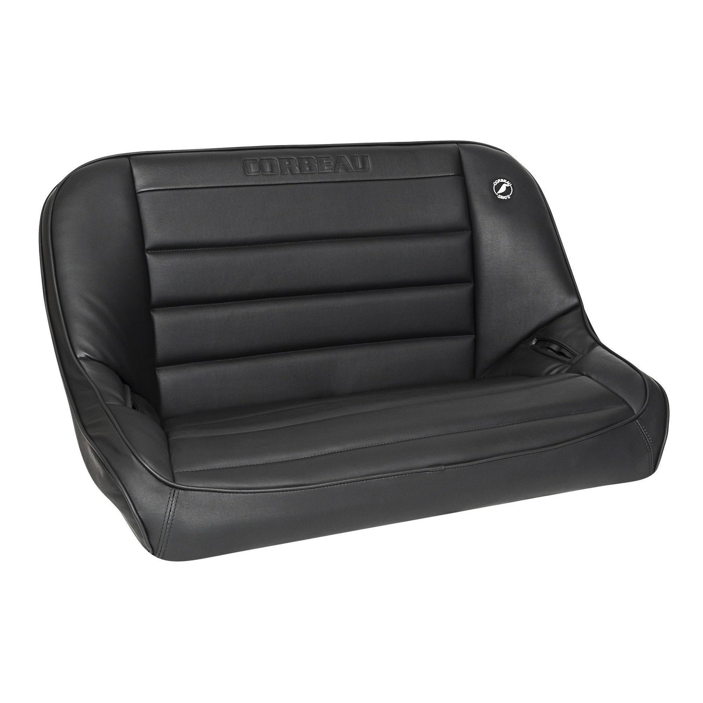 Corbeau Baja Bench Seat 40in Black Vinyl / Cloth - Universal-CBU-64002B-CBU-64002B-Seats-Corbeau-JDMuscle