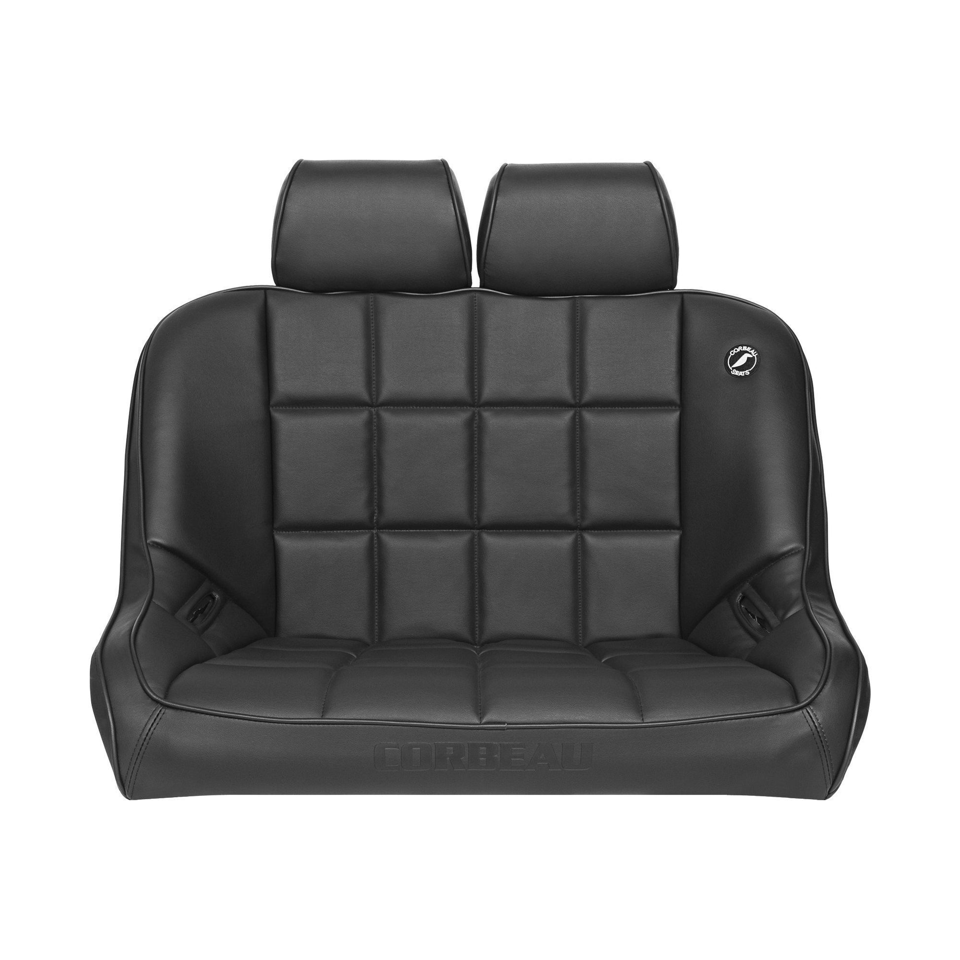 Corbeau Headrest for Baja Bench Seat 36in Black Vinyl - Universal-CBU-HR01-CBU-HR01-Seats-Corbeau-JDMuscle