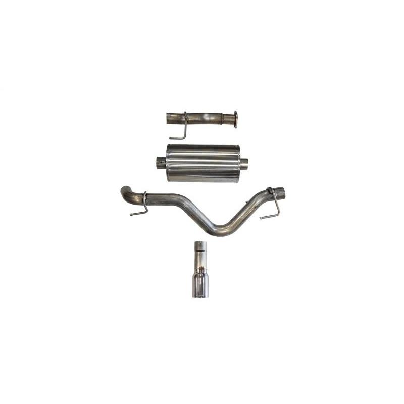 Corsa 16-18 Toyota Tacoma 3.5L V6 Double Cab 5ft Bed Sport Cat-Back Single Side Exit w/ Polished Tip - JDMuscleCat Back Exhaust Systemcor14918