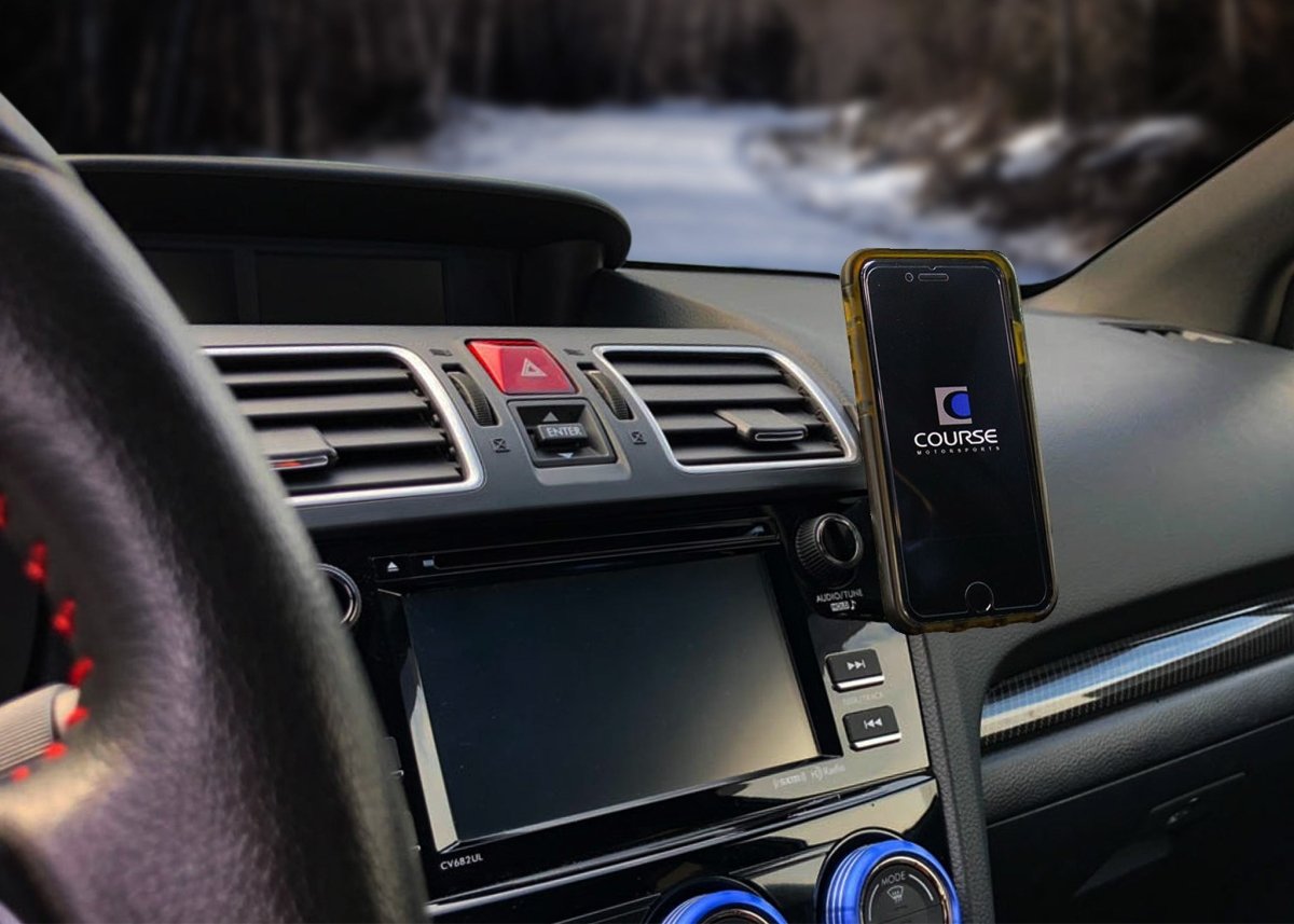 Course Motorsports Direct Fit Phone Mount - WRX | 2015+, Forester | 2014-2018, Impreza | 2012-2016, Crosstrek | 2013- 2017 - JDMuscleInteriorCSMCM2.90018Magnetic