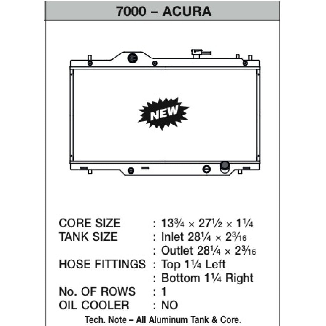 CSF 02-06 Acura RSX Radiator