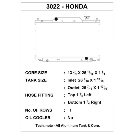 CSF 03-05 Honda Civic Si Radiator-csf3022-710353030226-Radiators-CSF-JDMuscle