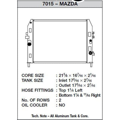 CSF 06-12 Mazda Miata Radiator