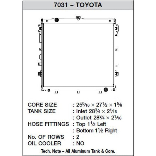 CSF 07-19 Toyota Tundra 5.7L Radiator-csf7031-710353070314-Radiators-CSF-JDMuscle