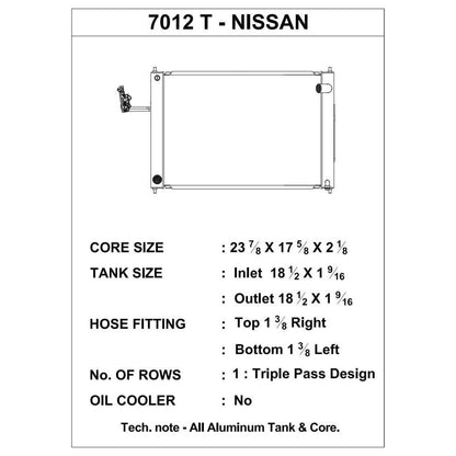 CSF 08-17 Nissan 370Z M/T Radiator-csf7012T-710353070123-Radiators-CSF-JDMuscle