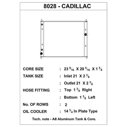 CSF 09-13 Cadillac CTS-V Radiator-csf8028-710353080283-Radiators-CSF-JDMuscle