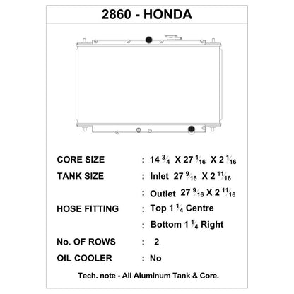 CSF 92-96 Honda Prelude Si Radiator-csf2860-710353028605-Radiators-CSF-JDMuscle