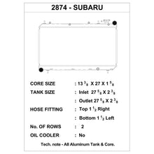 CSF 93-98 Subaru Impreza Radiator