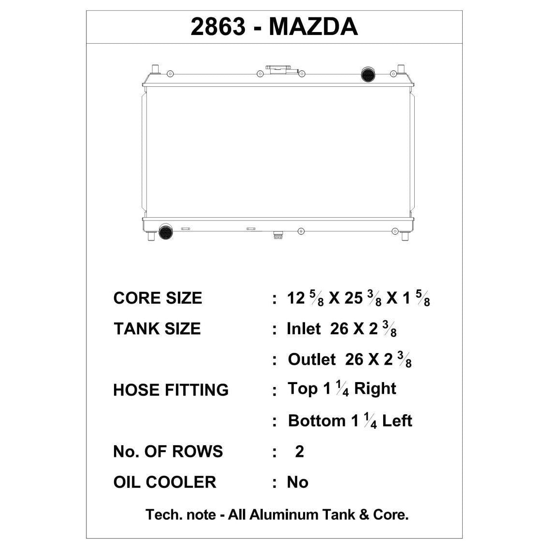 CSF 98-05 Mazda Miata Radiator-csf2863-710353028636-Radiators-CSF-JDMuscle