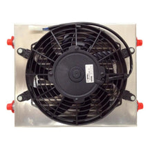 CSF Dual Fluid Bar & Plate HD Oil Cooler w/9in SPAL Fan | 1/3 & 2/3 Partition - 13.8in L x 10in H