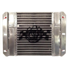 CSF Dual Fluid Bar & Plate HD Oil Cooler w/9in SPAL Fan | 1/3 & 2/3 Partition - 13.8in L x 10in H