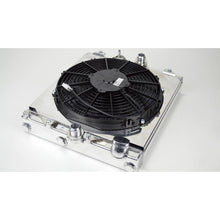 CSF Universal Half Radiator w/-16AN & Slip-On Fittings/12in SPAL Fan & Shroud
