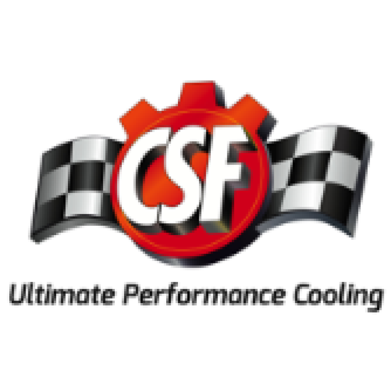 CSF Universal Half Radiator w/-16AN & Slip-On Fittings/12in SPAL Fan & Shroud-csf2858X-71035302858X-Radiators-CSF-JDMuscle