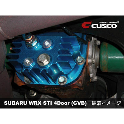 Cusco Rear Differential Cover Blue Increased Capacity Subaru Impreza WRX STI (R180 End)-cus692 008 AL-Differential Covers-Cusco-JDMuscle