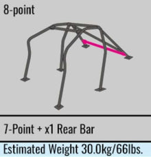 Cusco Safety 21 8PT 2 - Passenger Black Steel Roll Cage 18+ Honda Civic Type - R/17+ 5 - Door Hatch | LHD - JDMuscleNon - Categorizedcus3C3 270 G20LHD