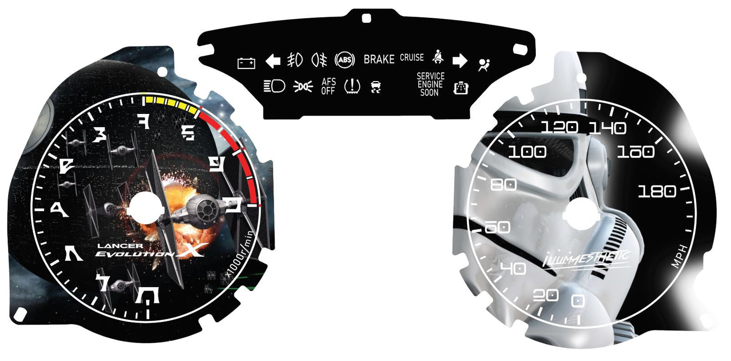 Mitsubishi Lancer Evolution X - Gauge Faces | CZ4A