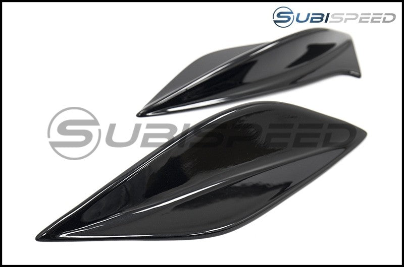 OLM STI SPOILER SIDE FIN WINGLETS CRYSTAL BLACK SILICA 15-21 Subaru STI | OLM15STIFIN-D4S