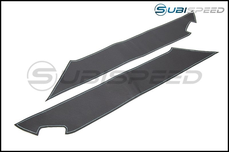OLM CARBON LOOK KICK GUARD PROTECTION SET WITH SILVER STITCHING 2013+ FR-S / BRZ / 86 | A.70056.2