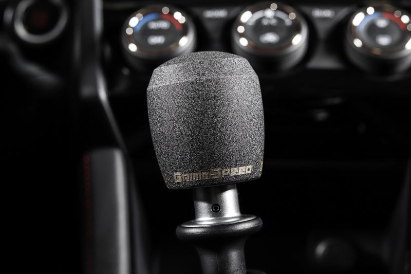 Grimmspeed Stubby Stainless Steel Shift Knob w/ Wrinkle Black Finish Most Subaru Models | 380002