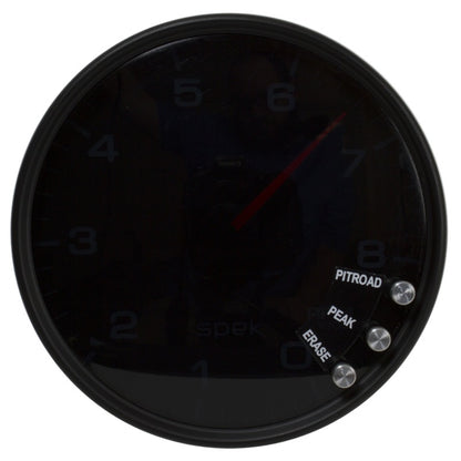 Autometer Spek-Pro Tachometer Gauge 5in 8K Rpm W/Shift Light & Peak Mem Black / Smoke / Black Universal | P23852