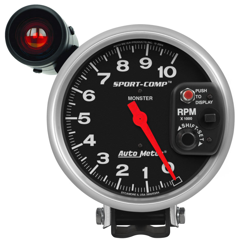 Autometer Sport-Comp 5 inch 10K RPM Shift Light Tachometer Universal | 3904