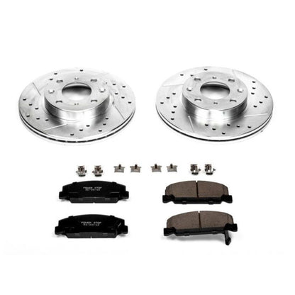 Power Stop Front Z23 Evolution Sport Brake Kit Honda CRX 1988-1989 | K398