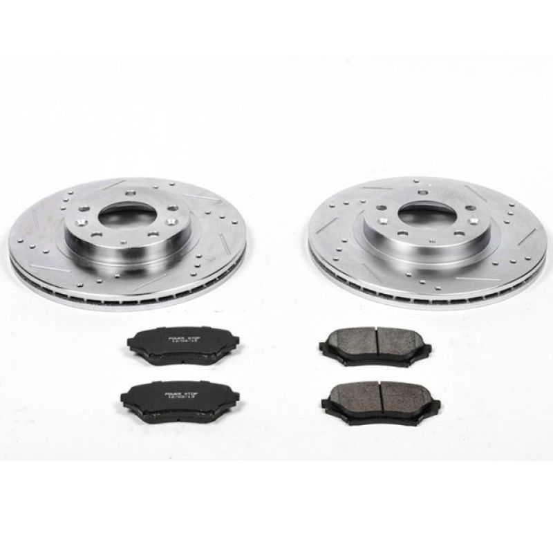 Power Stop Front Z23 Evolution Sport Brake Kit Mazda MX-5 Miata 2006-2015 | K4659