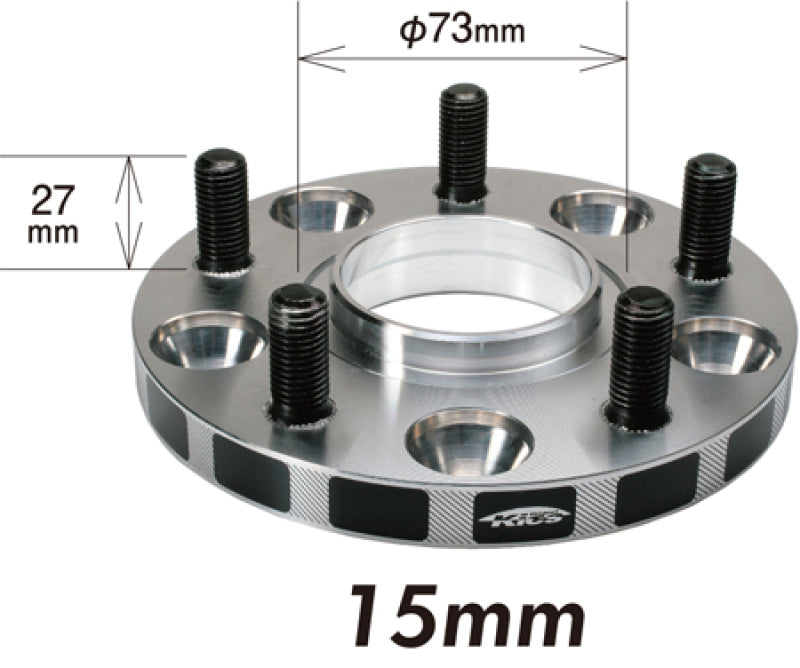 Project Kics 12X1.50 HUB60MM 5-114.3 Wide Tread Spacers - 15MM | W5115W160