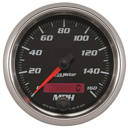 Autometer Pro-Cycle Gauge Speedometer 3 3/8in 160Mph Electric Programmable Black Universal | 19689