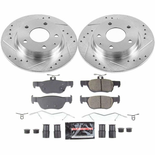 Power Stop Rear Z23 Evolution Sport Brake Kit Mazda Mazdaspeed 3 2019-21 / CX-30 2020-21 | K8334