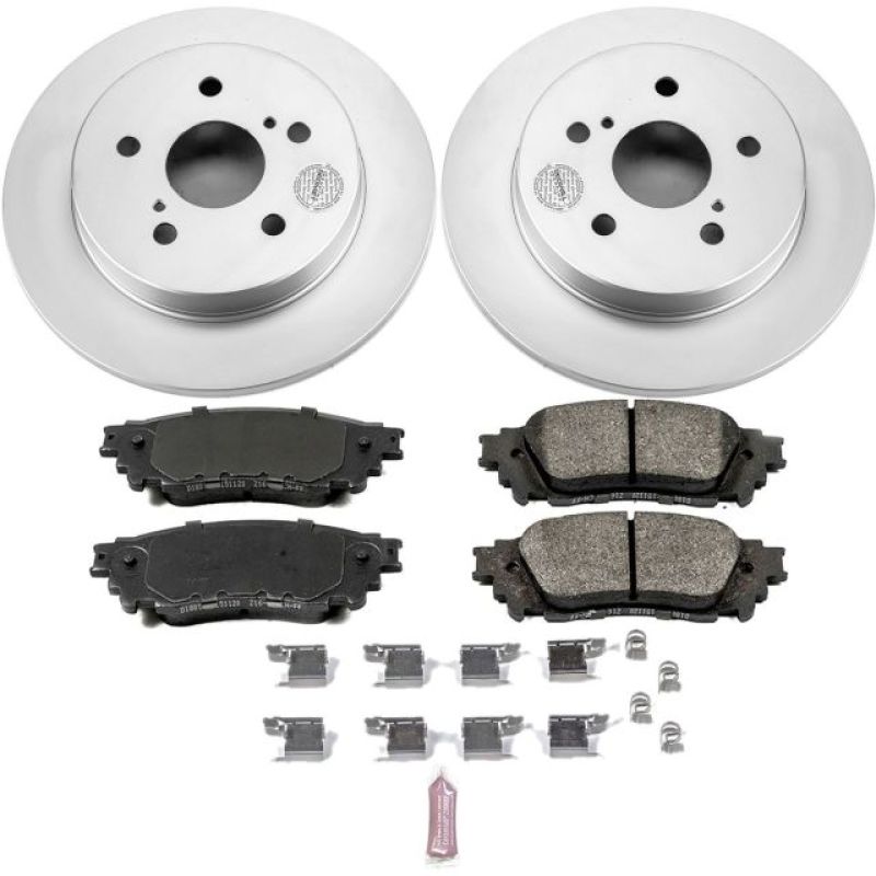 Power Stop Rear Z17 Evolution Geomet Coated Brake Kit Lexus NX200t 15-2017 / NX300 2018-21 / NX300h 15-21 / Toyota C-HR 2018-2019 | CRK7739