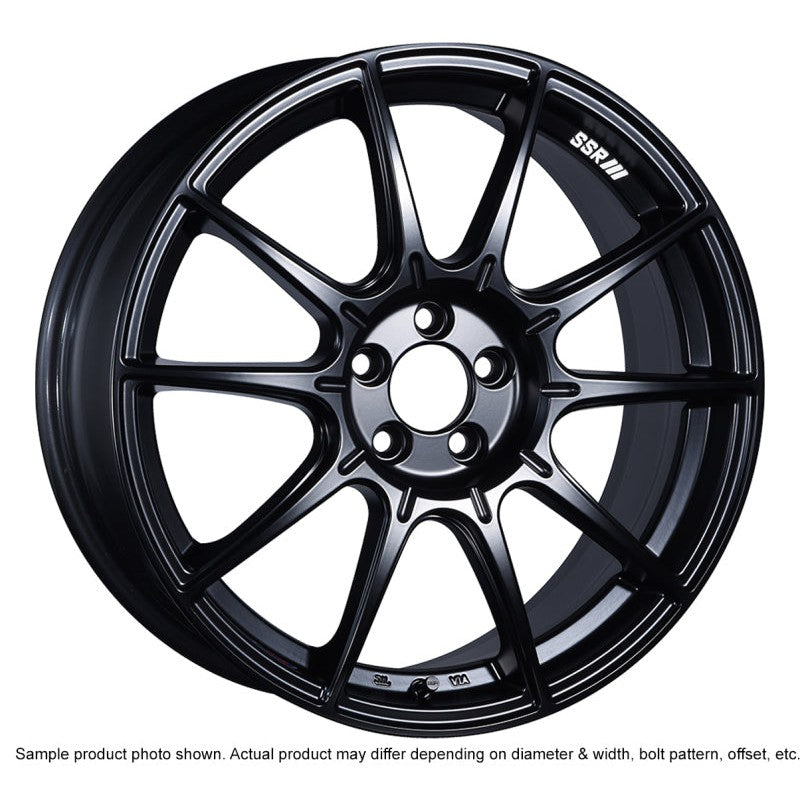 SSR GTX01 18x7.5 5x114.3 53mm Offset Flat Black Wheel
