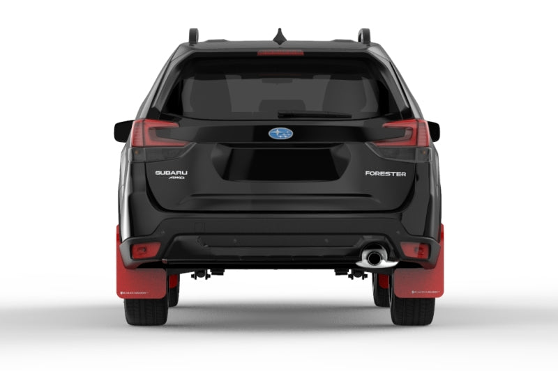 Rally Armor UR Red Mud Flap w/ White Logo Subaru Forester 2019-21 | MF52-UR-RD/WH