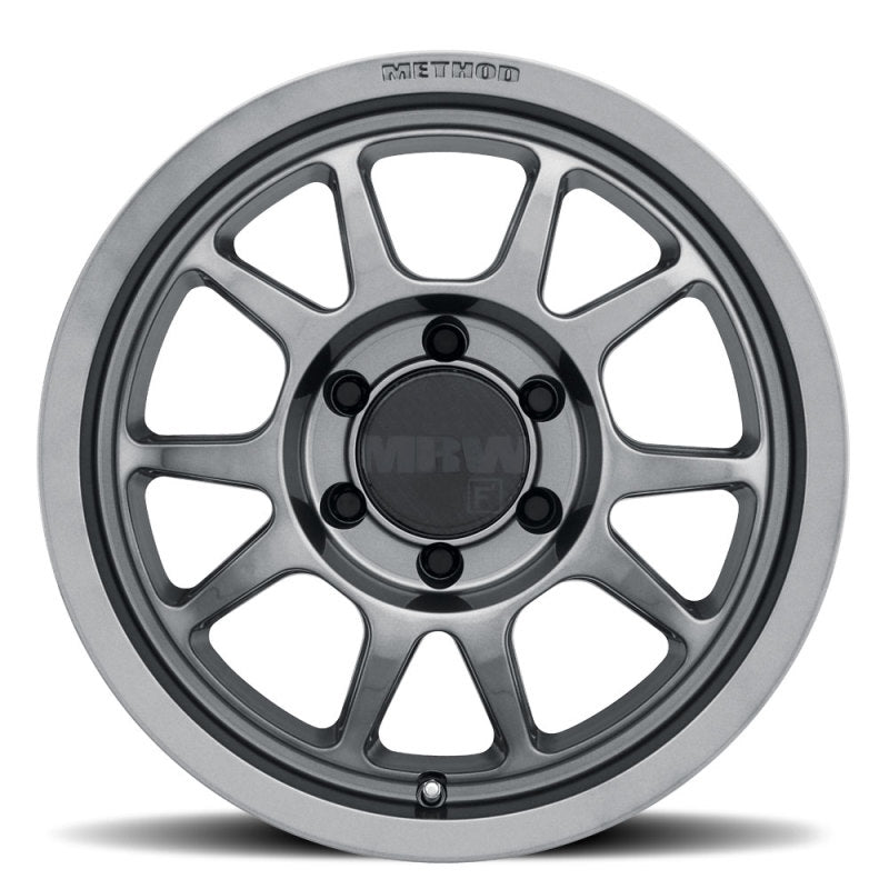 Method MR313 17x8.5 0mm Offset 6x120 67mm CB Gloss Titanium Wheel