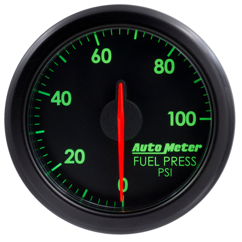 Autometer Airdrive 2-1/6in Fuel Pressure Gauge 0-100 PSI Black Universal | 9171-T