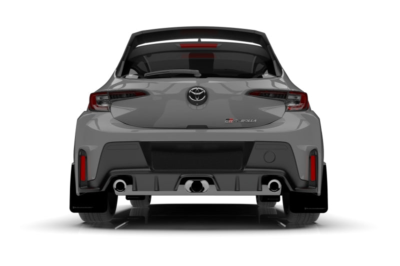 Rally Armor 2023 GR Corolla Black UR Mud Flap w/ Dark Grey Logo | MF89-UR-BLK-DGRY