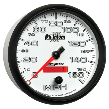 Autometer Phantom II 5in Electrical Programmable Speedometer 150MPH Universal | 7589