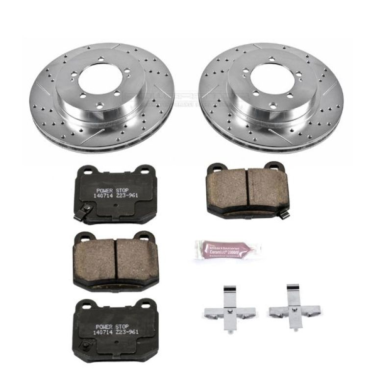 Power Stop Rear Z23 Evolution Sport Brake Kit Mitsubishi Lancer 2003-2006 | K156