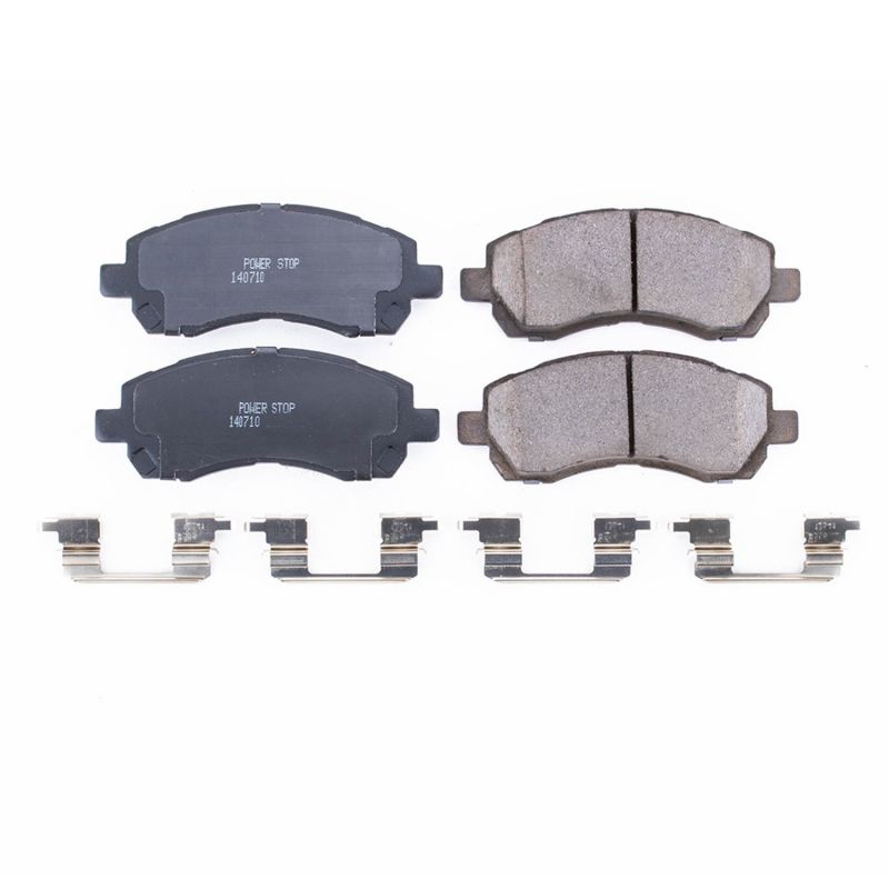 Power Stop 97-01 Subaru Impreza Front Z17 Evolution Ceramic Brake Pads w/Hardware | 17-722