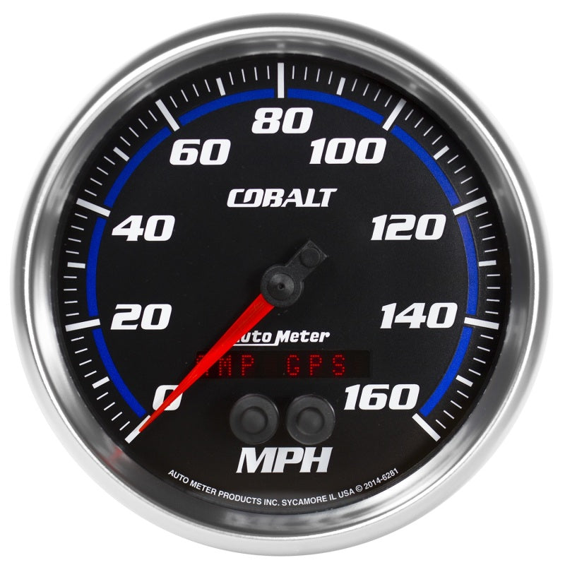 Autometer Cobalt 5in 0-140MPH In-Dash Electronic GPS Programmable Speedometer Universal | 6281