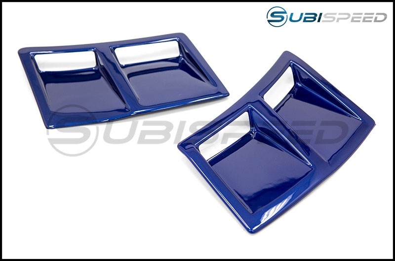 OLM S207 STYLE PAINT MATCHED REAR BUMPER VENT INSERTS LAPIS BLUE 15-21 Subaru WRX & STI | OLMS207RVNT-K3X