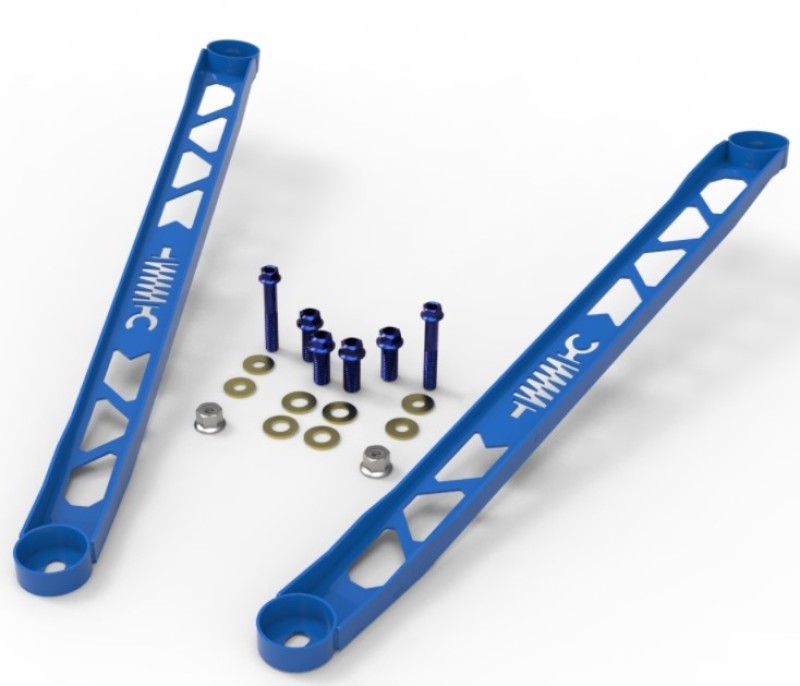 aFe 20-21 GR Supra A90 Control 304 Stainless Steel Front Suspension Strut Brace - Blue | 450-721003-L