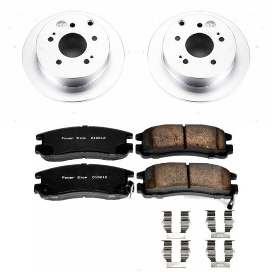 Power Stop Rear Z17 Evolution Geomet Coated Brake Kit Mitsubishi Eclipse 2006-2012 / Galant 2004-2012 | CRK155